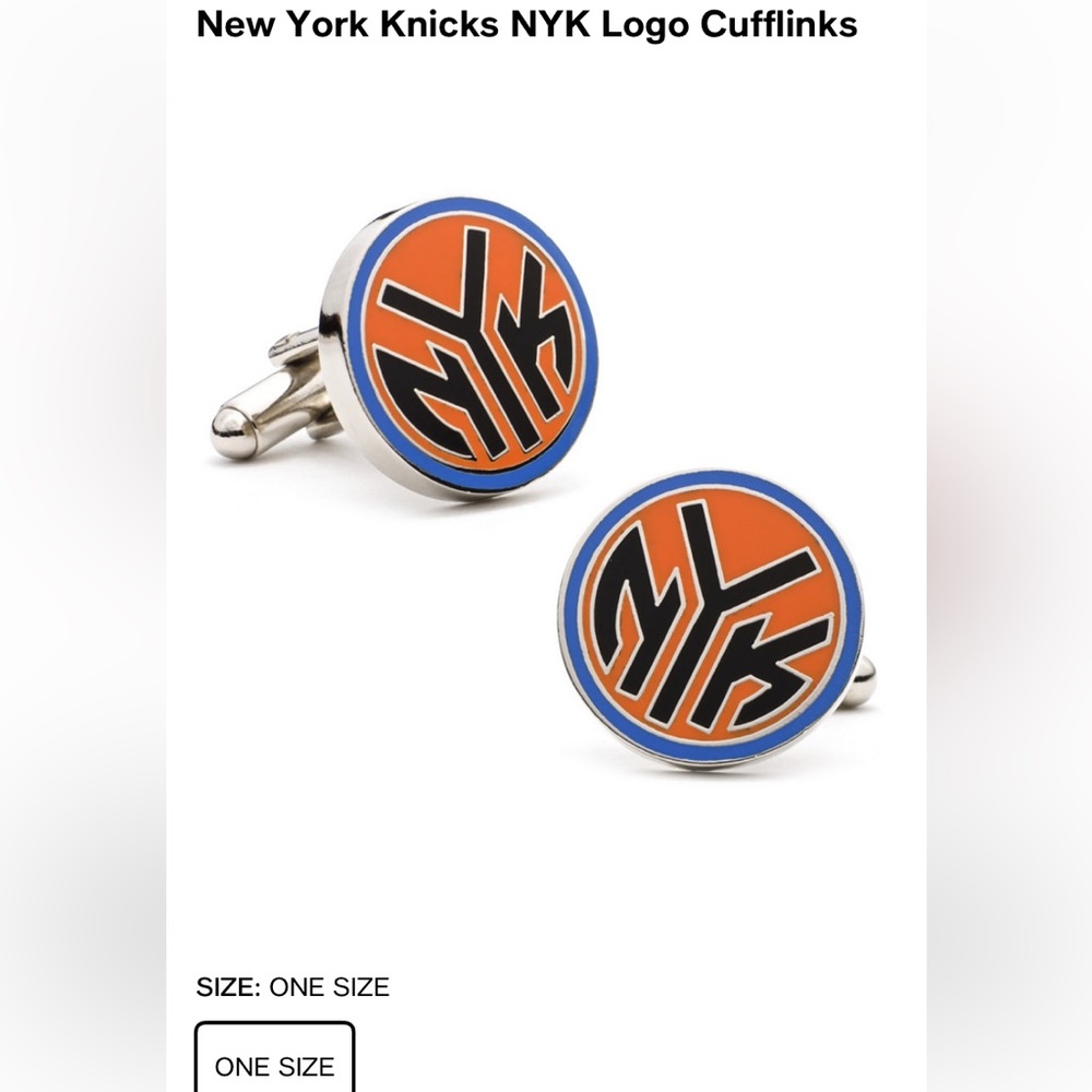 NBA: NEW YORK KNICKS cuff links.
